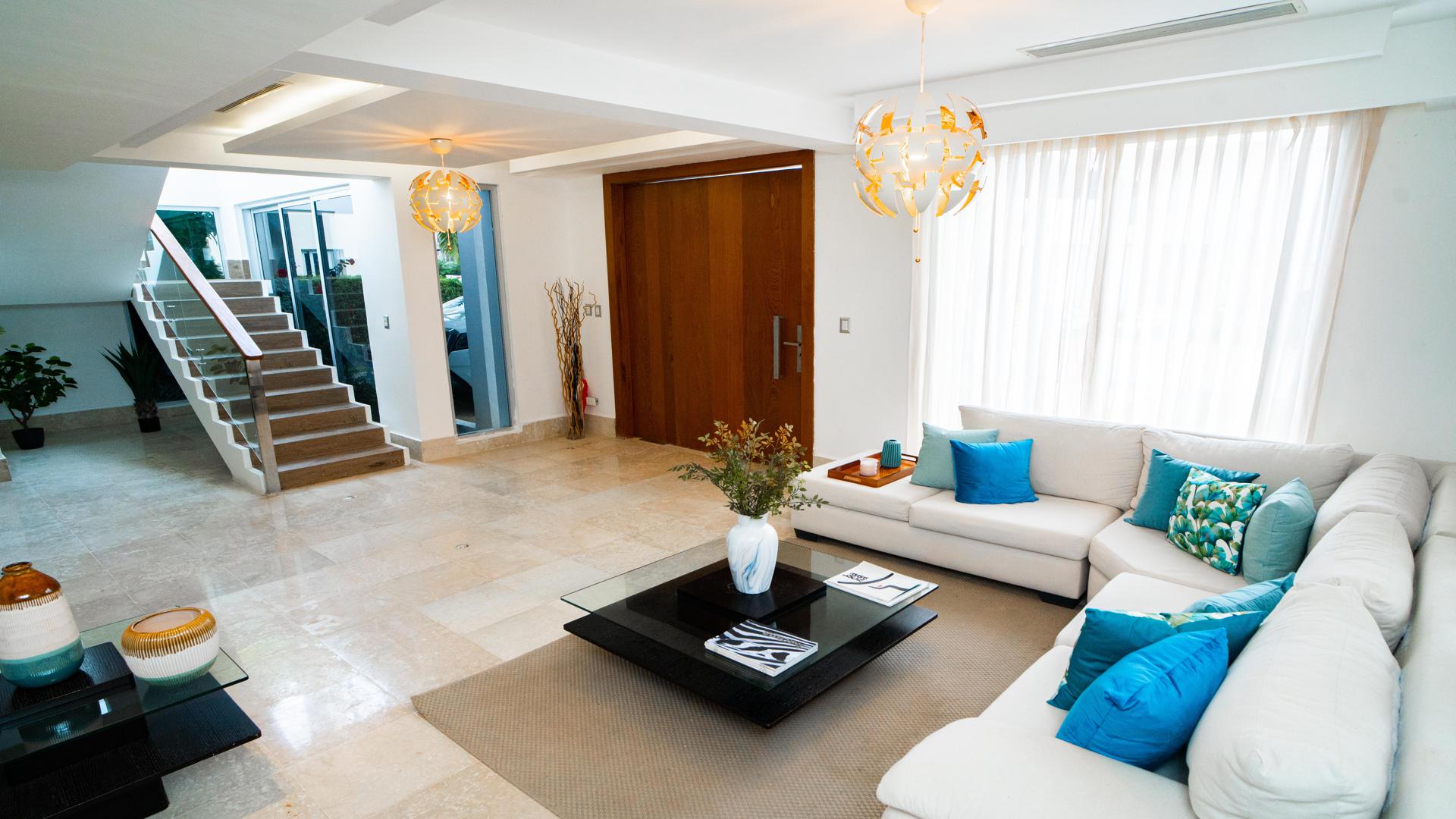 casas - VENTA DE CASA AMUEBLADA EN PUNTA CANA VILLAGE 6
