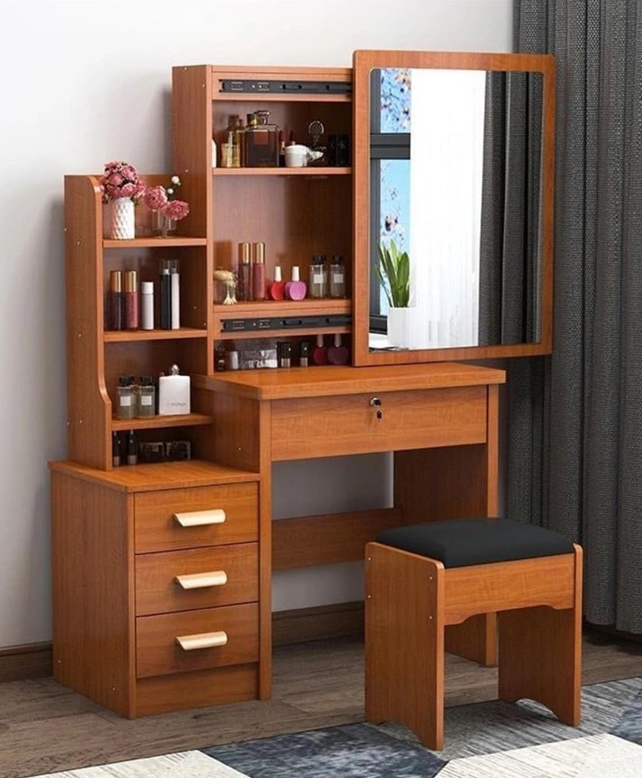 decoración y accesorios - gavetero tipo coqueta 