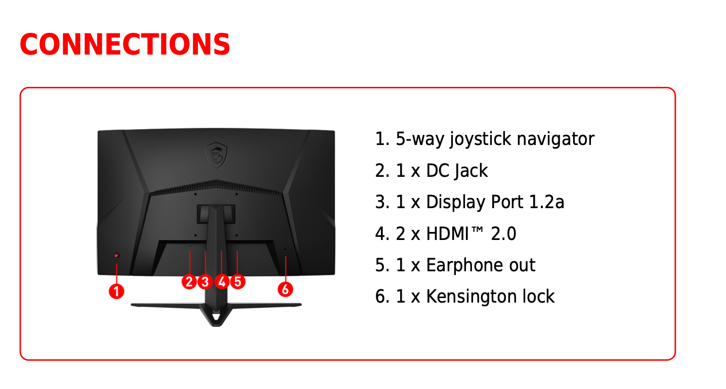 computadoras y laptops - MONITOR GAMER MSI CURVED 32 PULGADAS FHD  2