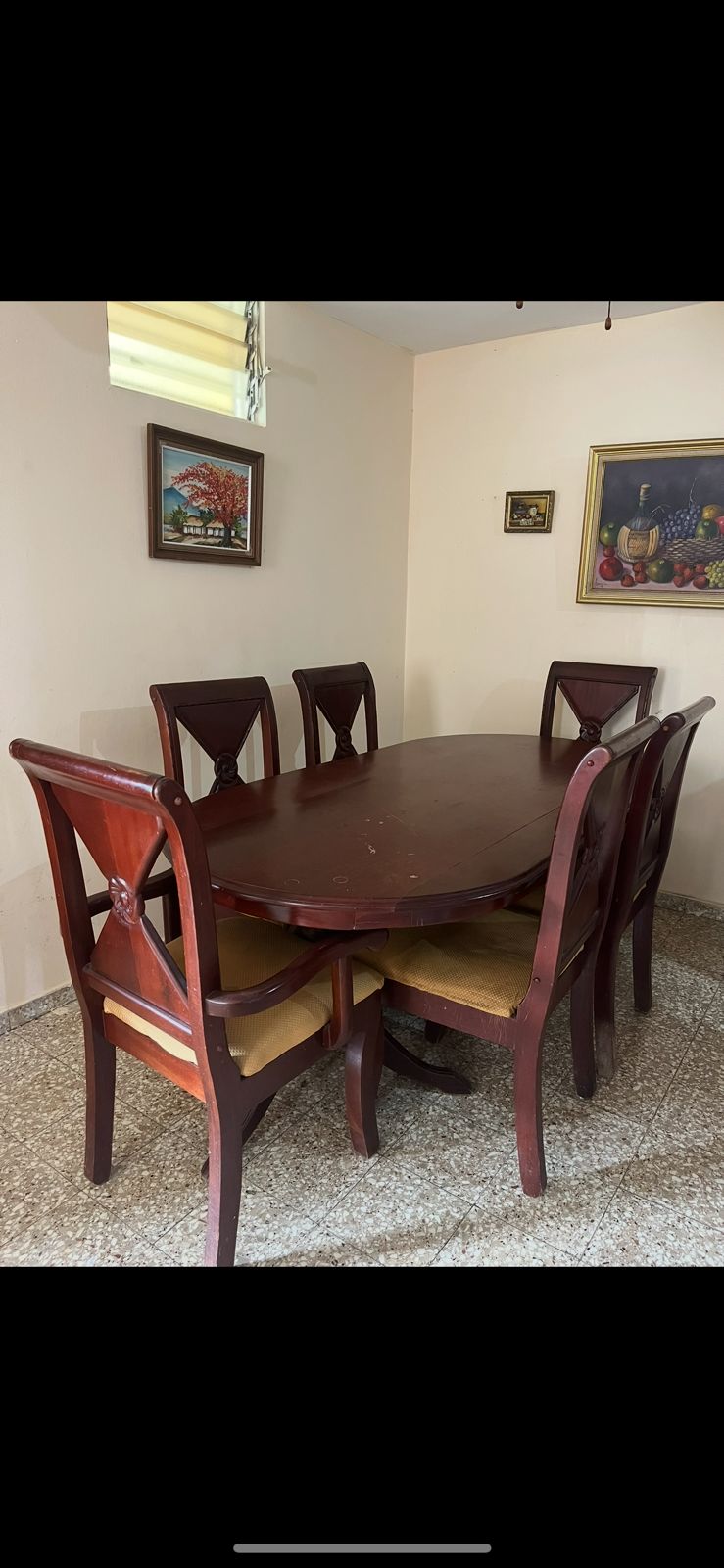 muebles y colchones - Comedor de caoba 1