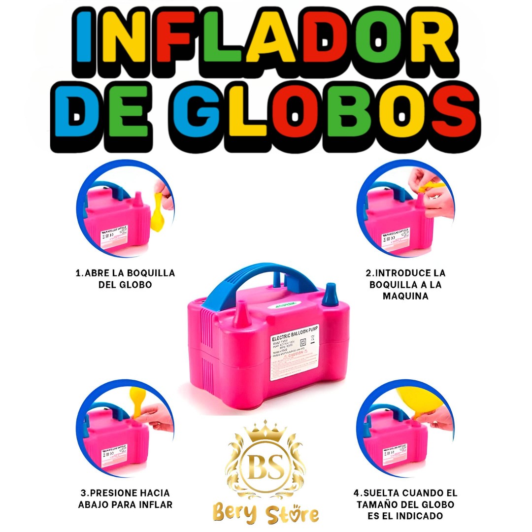 accesorios - 🛑 INFLADOR ELÉCTRICO DE GLOBOS - VEJIGAS. - TOTALMENTE NUEVA. BOMBITA ELÉCTRICA 6