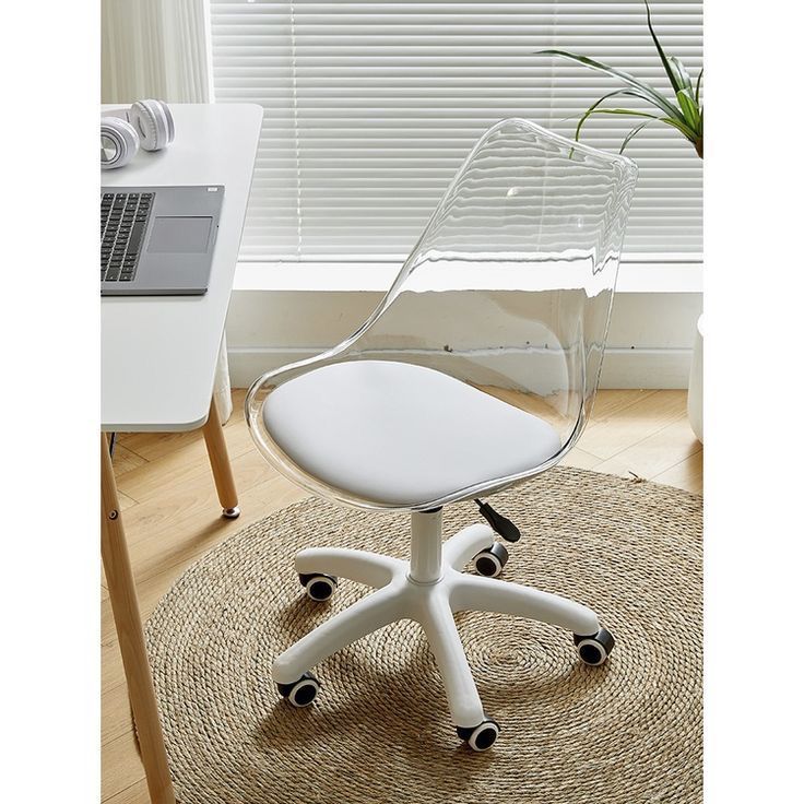 muebles y colchones - silla de escritorio transparente 0