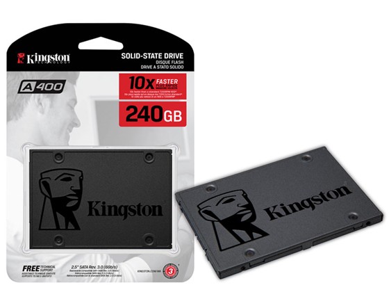 computadoras y laptops - DISCO DE ESTADO SOLIDO KINGSTON SSD 240GB, 2.5", SATA3, LECTURA: 500MB/S, 0