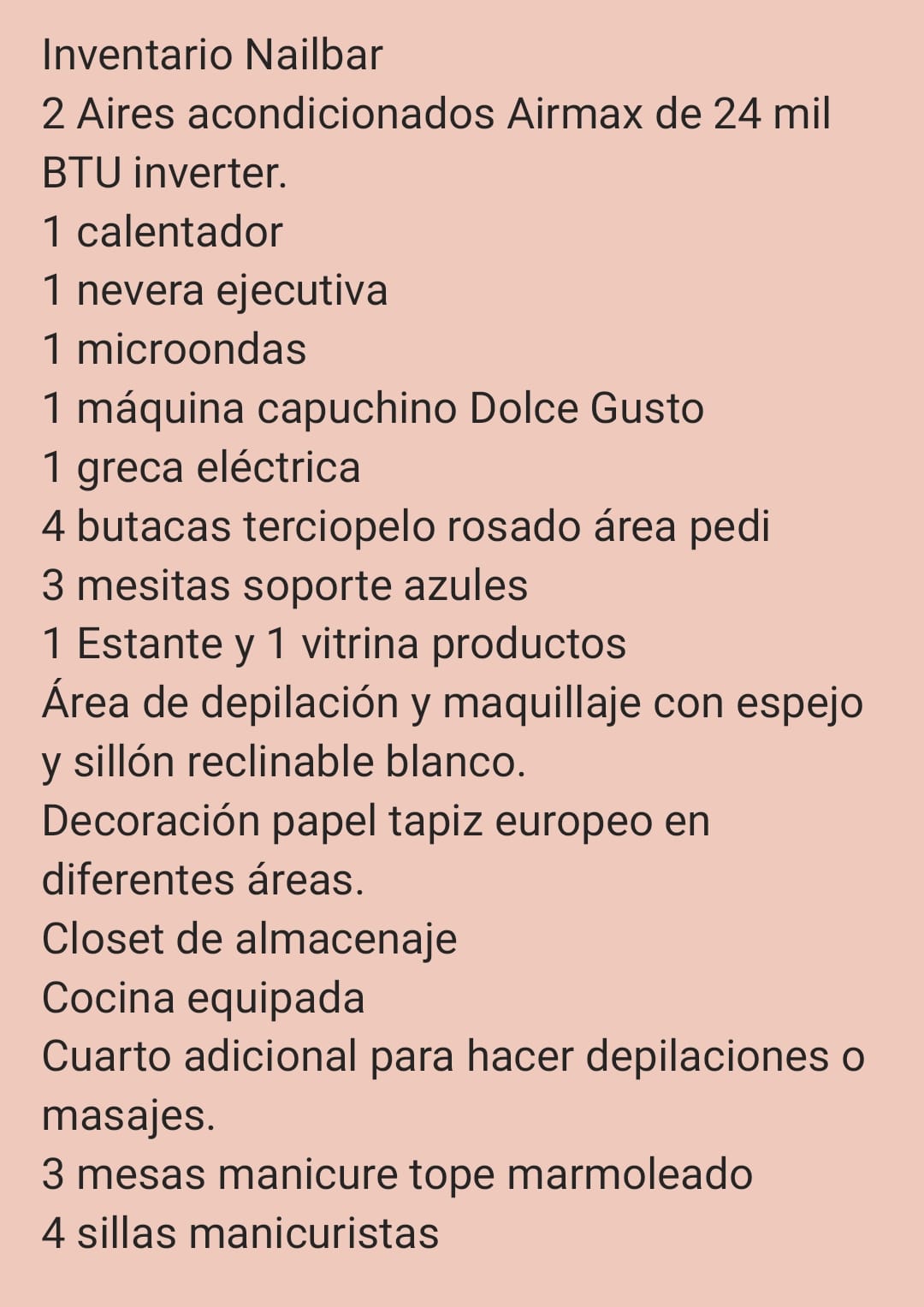 negocios en venta - Nailbar equipado full excelente oportunidad!!! 4