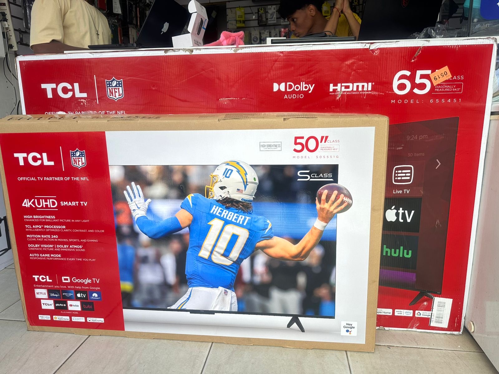 tv - TCL 50" S Class 4K UHD HDR LED Smart TV w/ Google  0