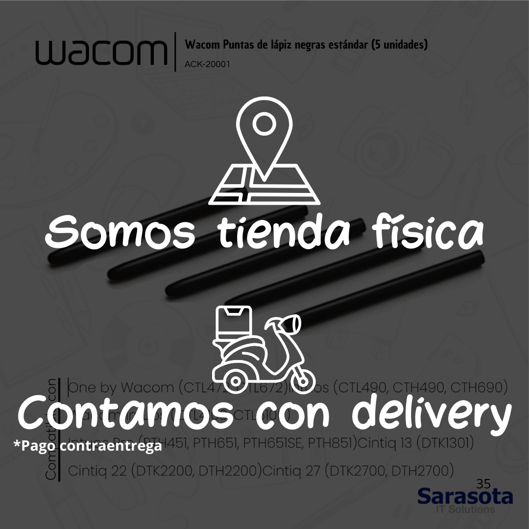 accesorios para electronica - Wacom Puntas para lápiz 5 unidades 1