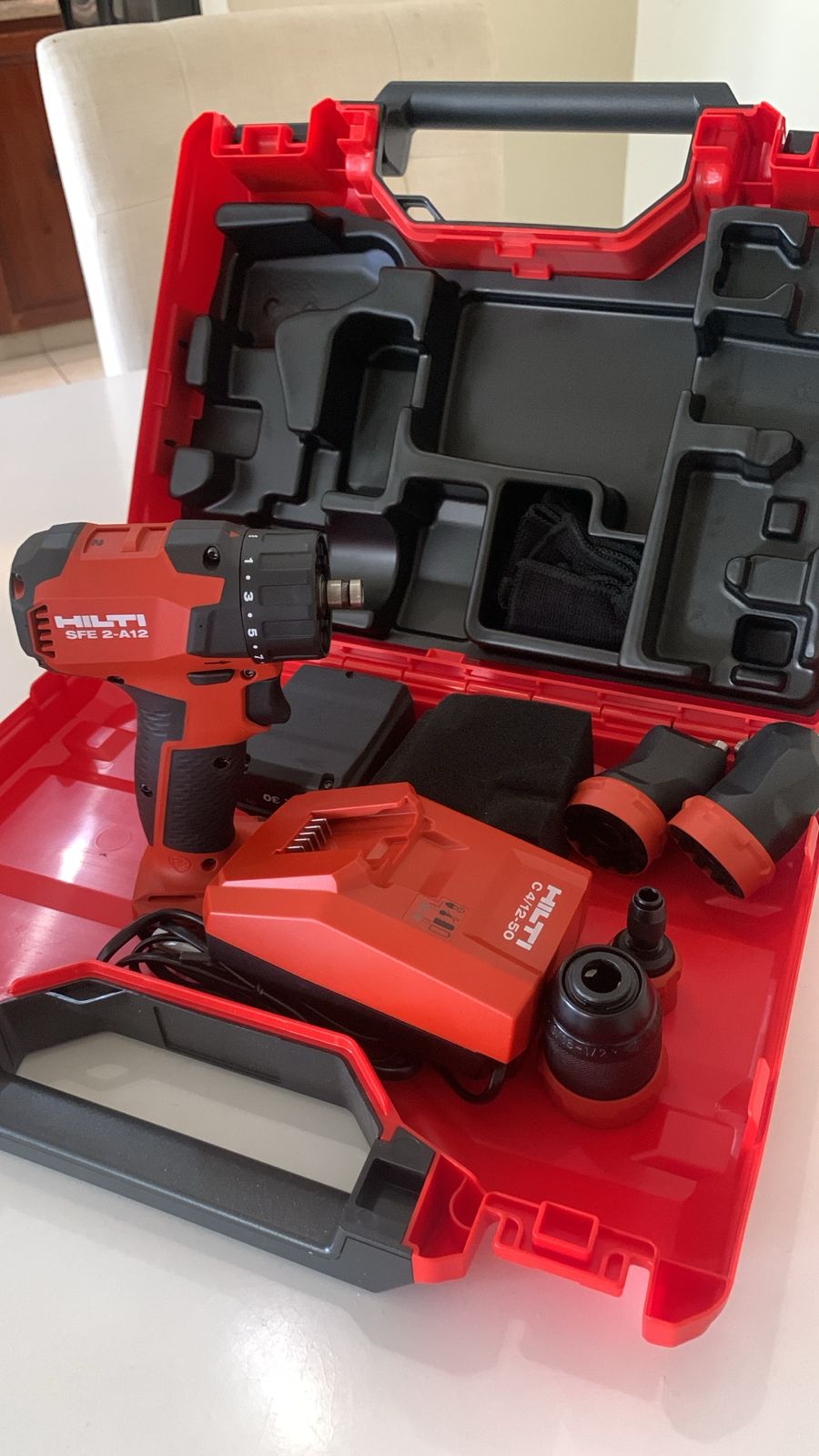 herramientas, jardines y exterior - Taladro Atornillador Hilti con Múltiples Mandriles 5