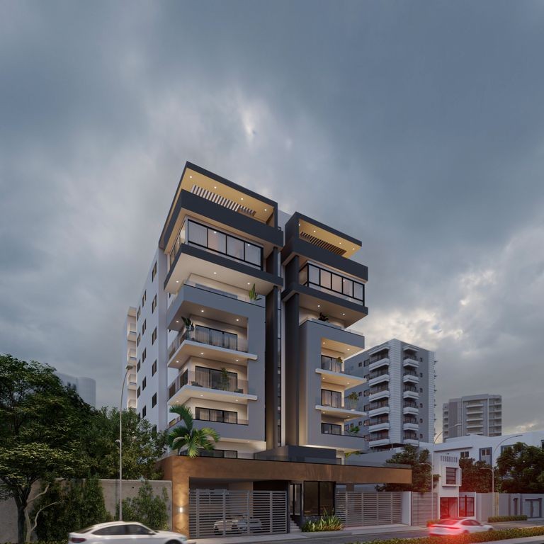 apartamentos - Hermoso y moderno proyecto de apartamentos de 7 niveles. Ultimo nivel Pent House
