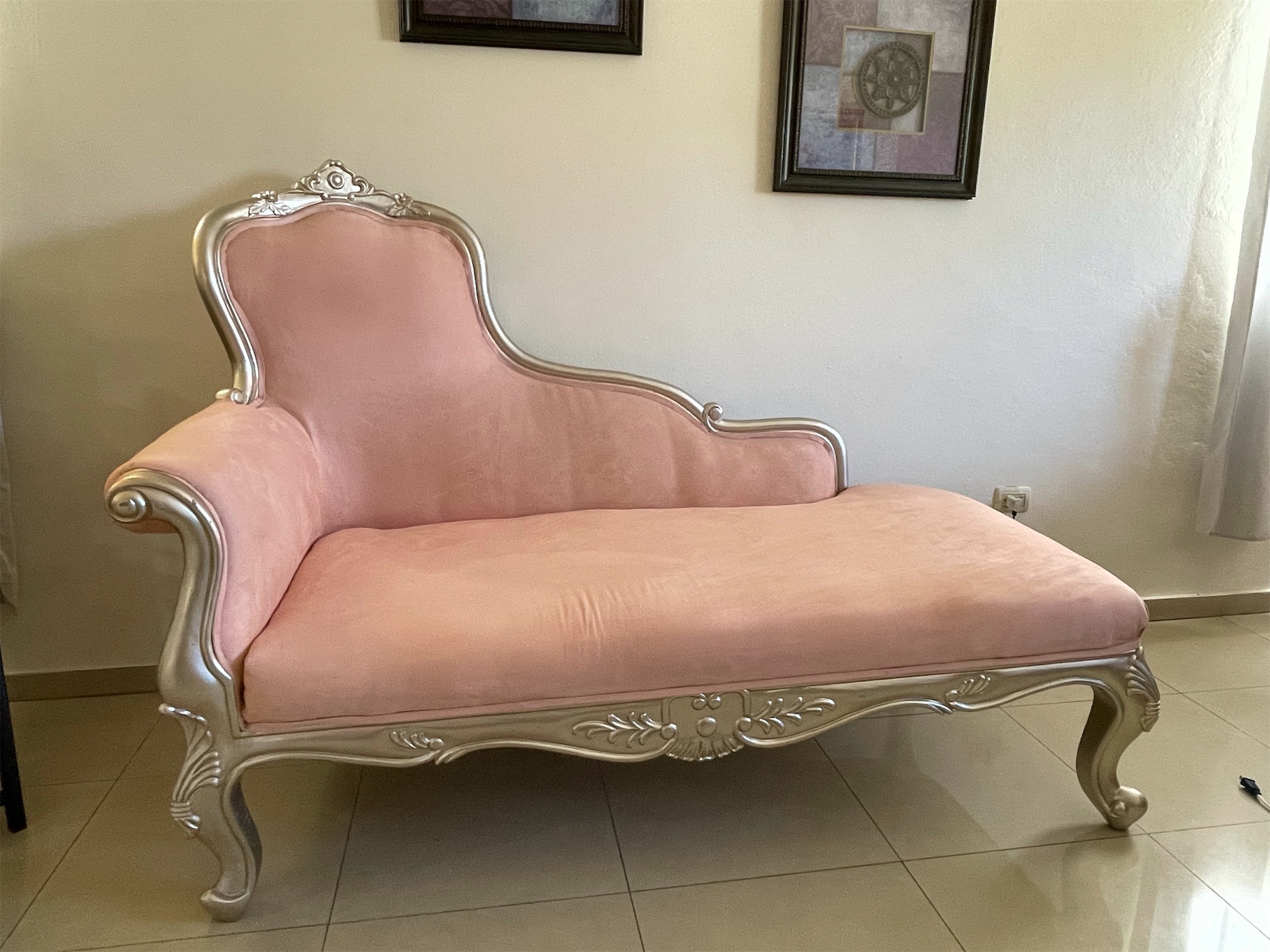 muebles y colchones - Mueble tipo diván clásico con Capitoné Tela de alta calidad 1