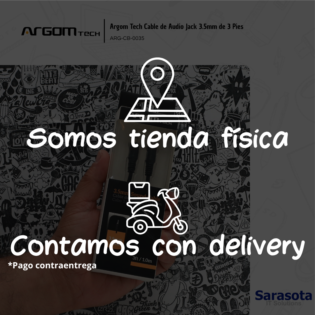 accesorios para electronica - Argom Tech Cable de Audio Jack 3.5mm de 3 Pies 3