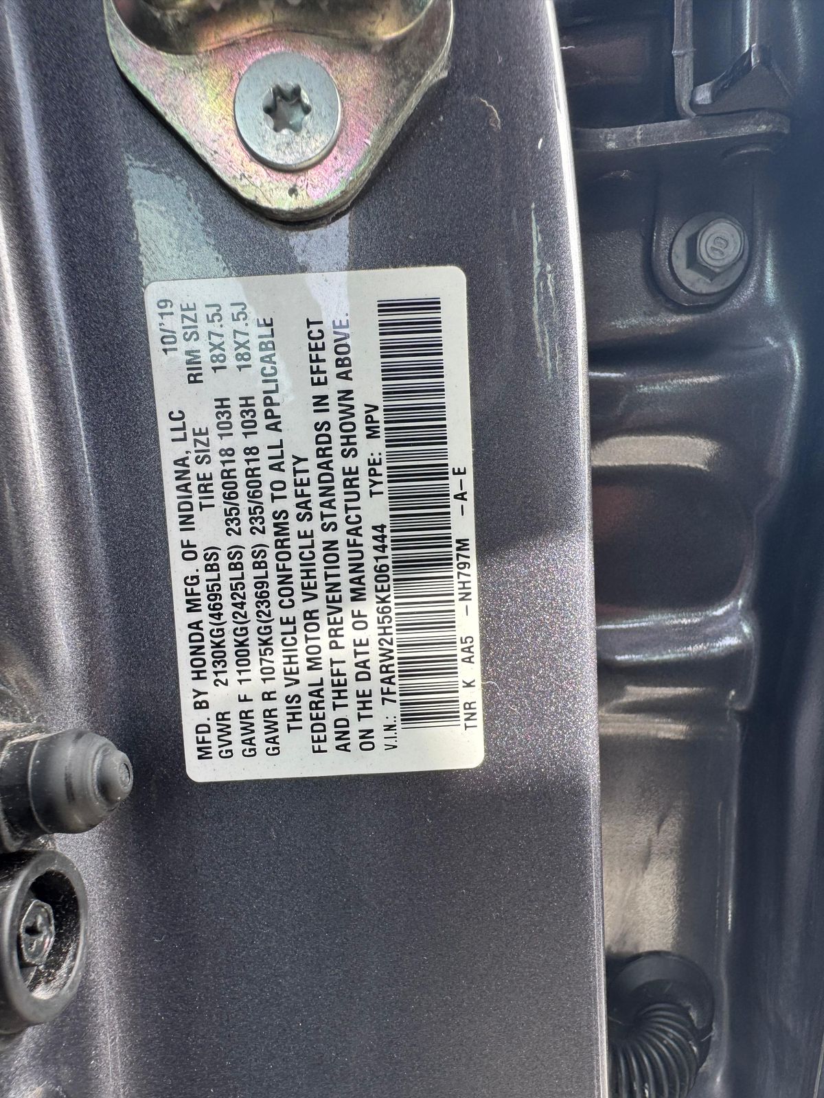 jeepetas y camionetas - HONDA CRV 2019 EX 4x4 9