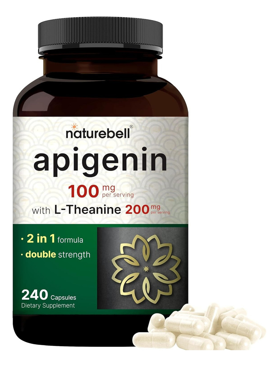Salud y Equipamiento Médico - Apigenina 100 Mg Con L-teanina, 240 Capsulas 0