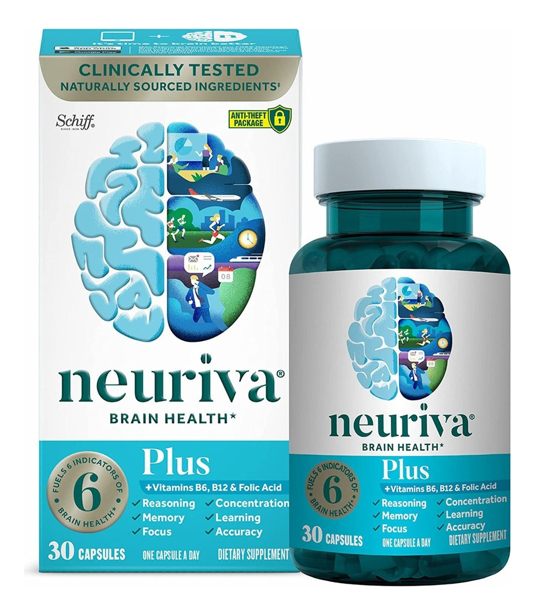 Salud y Equipamiento Médico - Neuriva Nootropic Brain Suplemento Plus 30 Capsulas 0