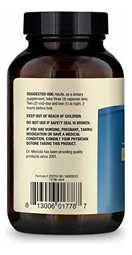 Salud y Equipamiento Médico - Dr. Mercola L-treonato De Magnesio 30 Porciones 90 Capsulas 1