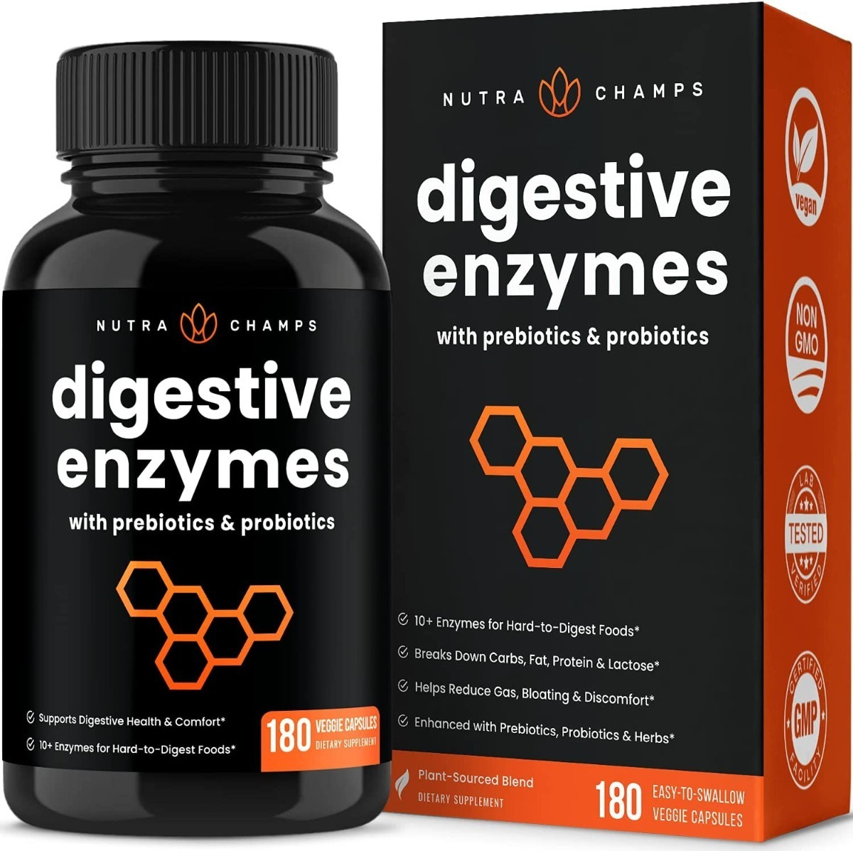 Salud y Equipamiento Médico - Enzimas Digestivas Nutrachamps - U - Unidad A $1827