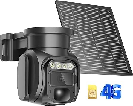 camaras y audio - Cámaras de seguridad solar 4G LTE 3MP 2K FHD 0