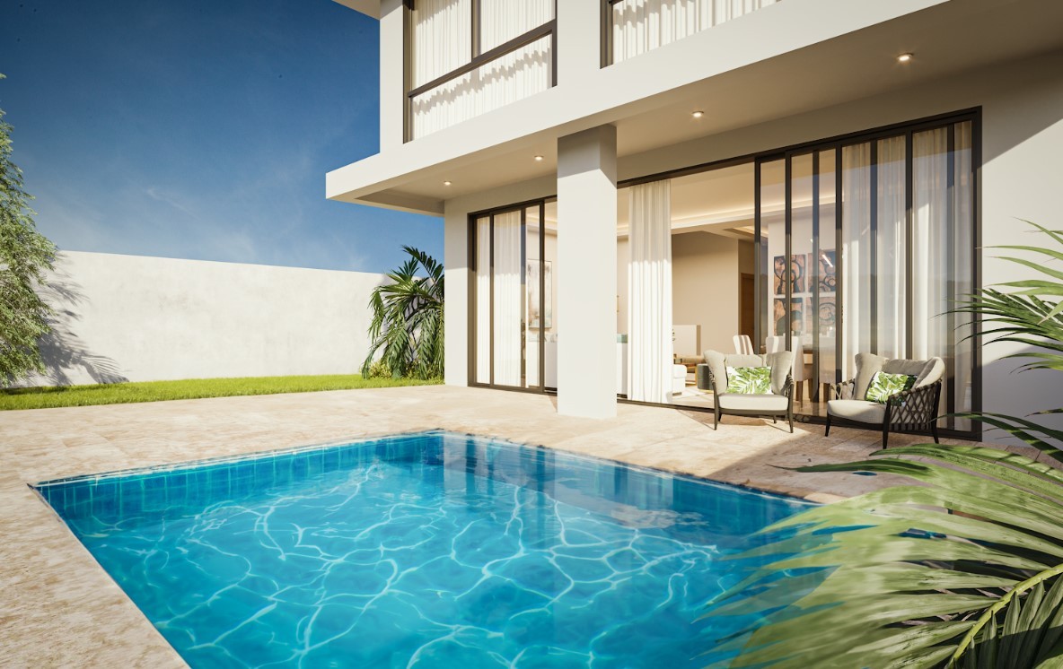 casas vacacionales y villas - Villa de 3 habitaciones en Bávaro, Punta Cana 6
