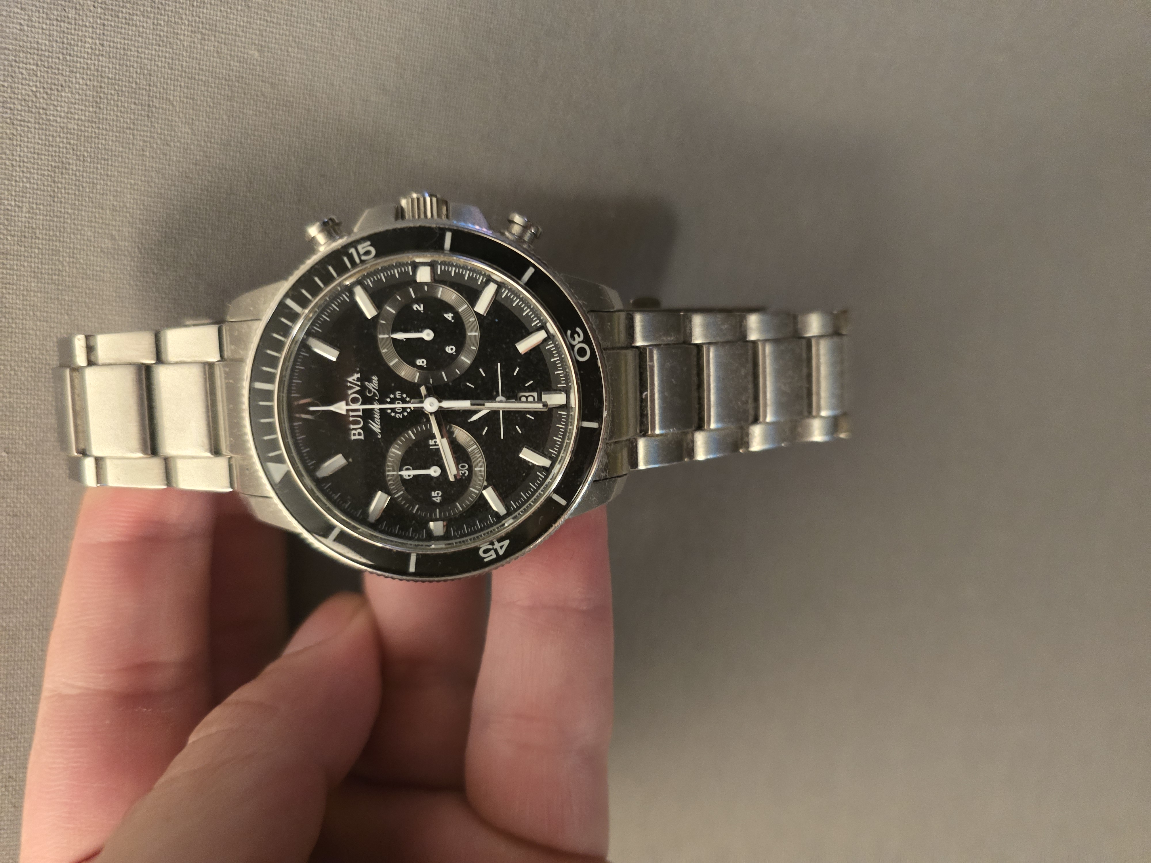 joyas, relojes y accesorios - RELOJ BULOVA MARINE STAR CON SU CAJA 2