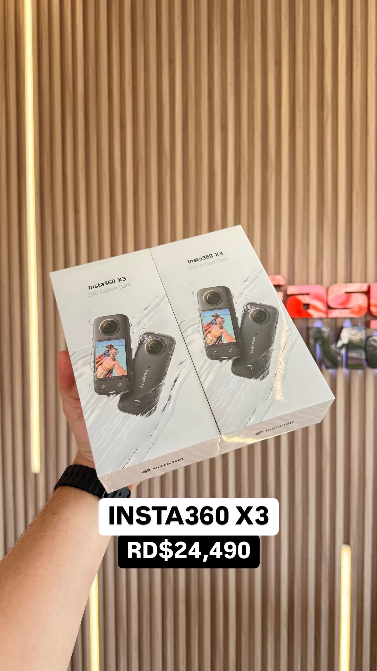 camaras y audio - INSTA 360 X3 SELLADA 