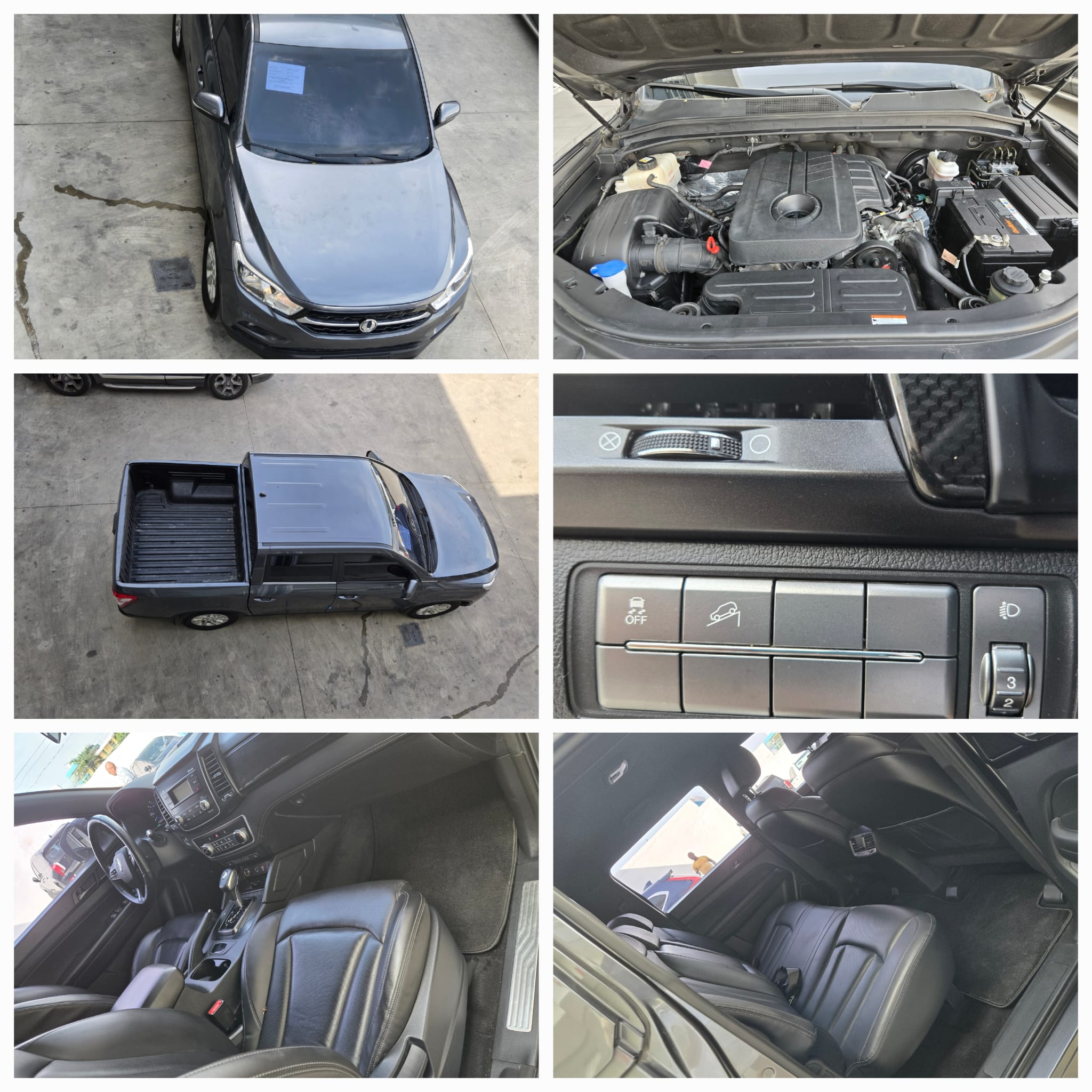 jeepetas y camionetas - KGM REXTON 2021 GRIS OSCURO DIESEL 9