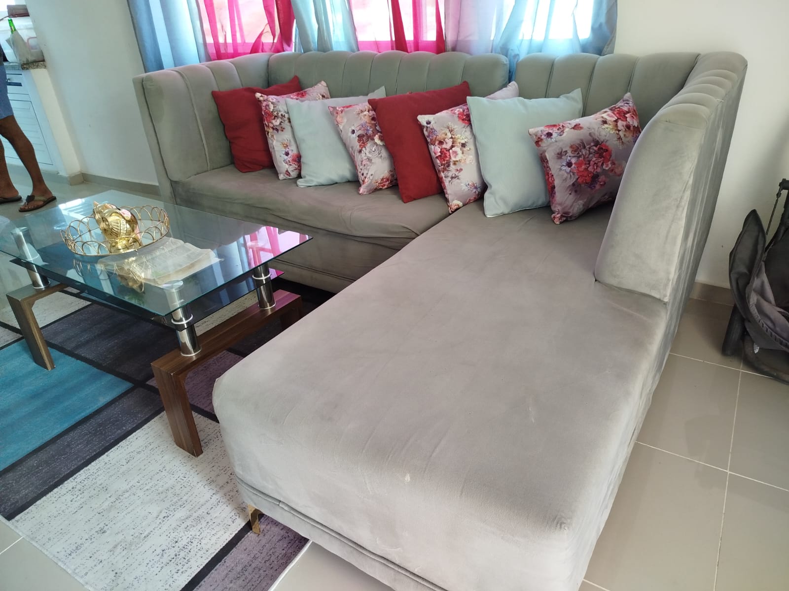 muebles y colchones - sofa tipo L 1