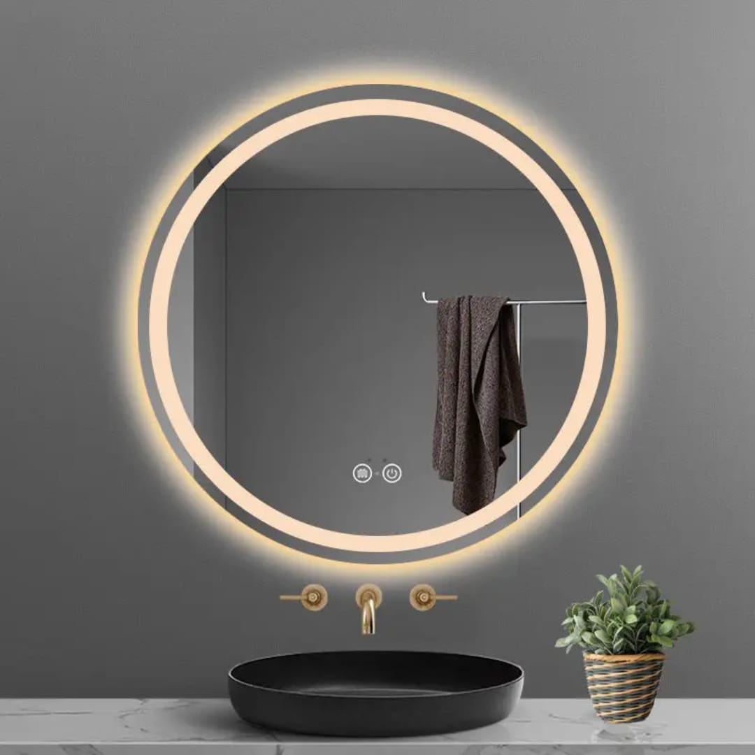 decoración y accesorios - Espejo de baño redondo con luz led 60x60 $1450 1
