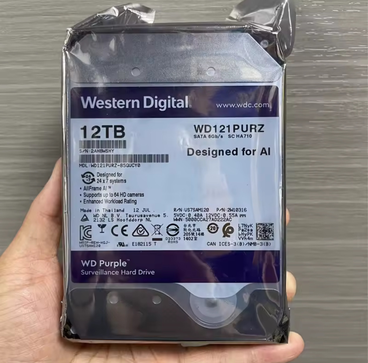 computadoras y laptops - WD 12TB purpura 