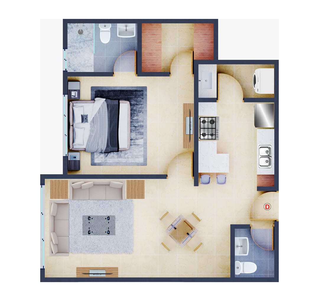 apartamentos - Alquiler Apart a Estrenar Torre Villa Palmera Naco 3