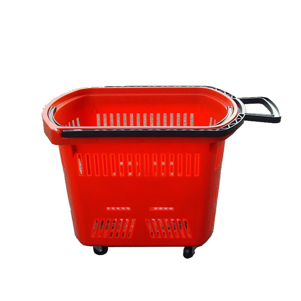 cocina - Canasta con ruedas para tienda y supermercado Cesta de compra  0
