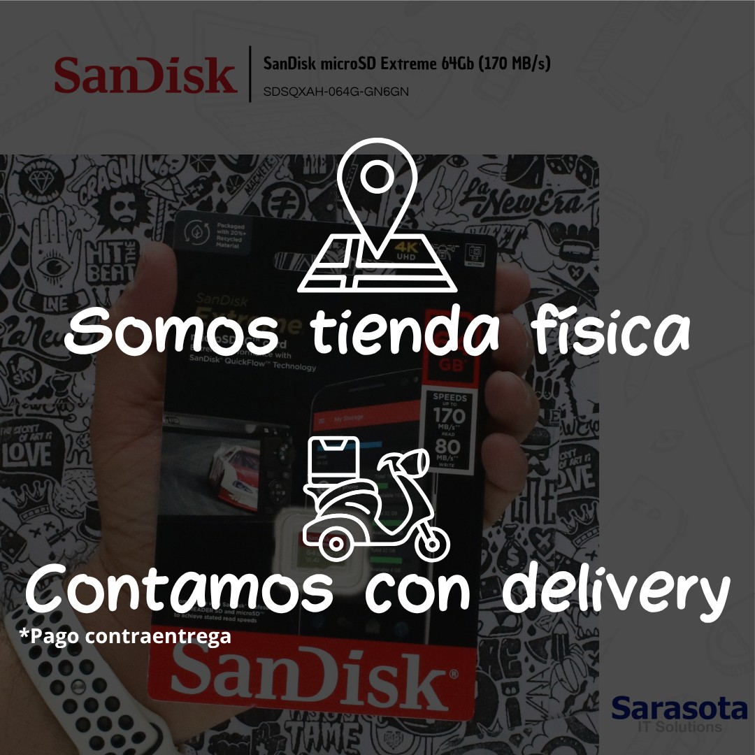 accesorios para electronica - SanDisk microSD Extreme 64Gb (170 MB/s) 2