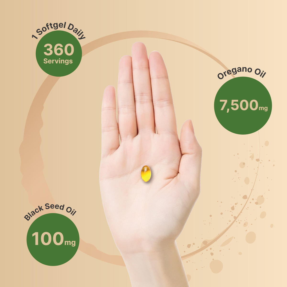 Salud y Equipamiento Médico - Aceite De Oregano Con Aceite De Semilla Negra 7,500 Mg 3