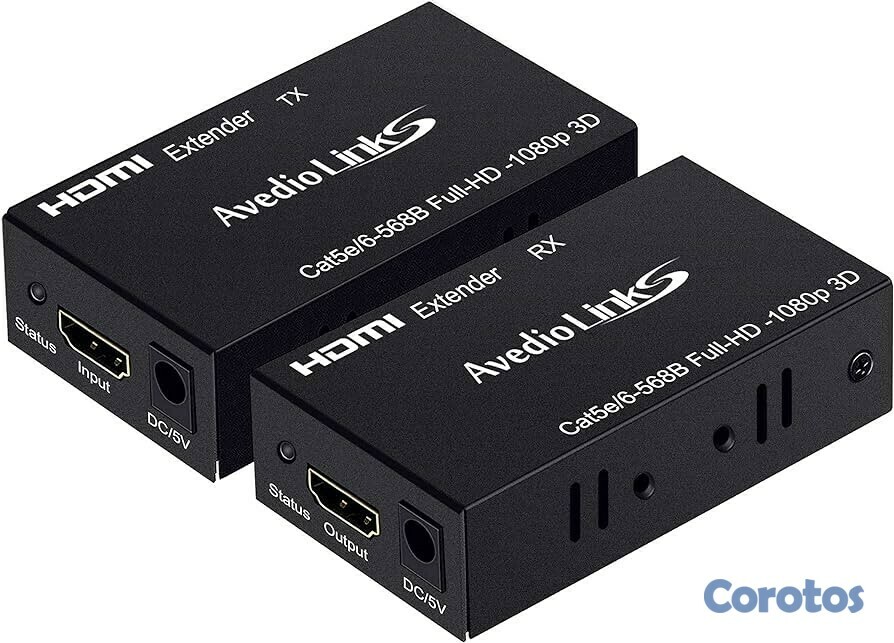 computadoras y laptops - Extender Venlogic (Mod. EP-EX60) HDMI 60Mts (196pies) single via cat5e/6