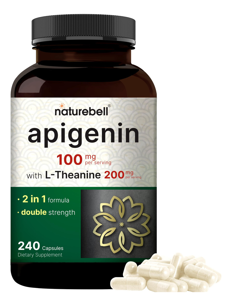 Salud y Equipamiento Médico - Apigenina 100 Mg Con L-teanina, 240 Capsulas 1