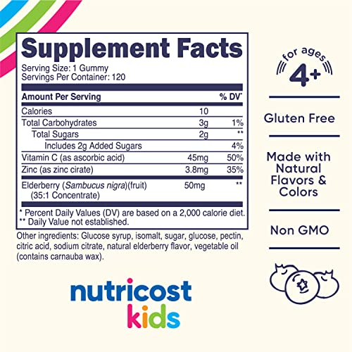 Salud y Equipamiento Médico - Gomitas De Sauco Para Niños- Nutricost 2
