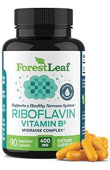 Salud y Equipamiento Médico - Vitamina B2 Riboflavina, 400 Mg - 90 Capsulas - Promueve Una 0