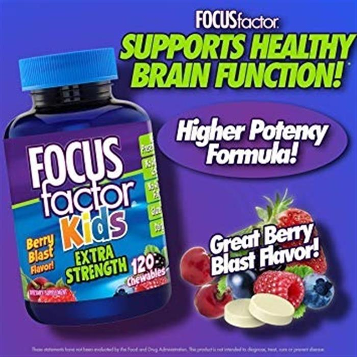 Salud y Equipamiento Médico - Focus Factor Kids Super Fuerte Vitaminas Para La Memoria 120 3