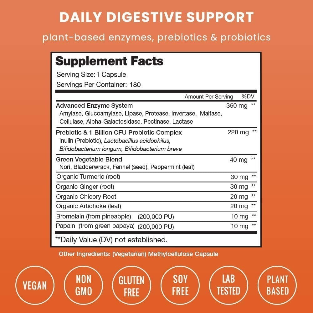 Salud y Equipamiento Médico - Enzimas Digestivas Nutrachamps - U - Unidad A $1827 1