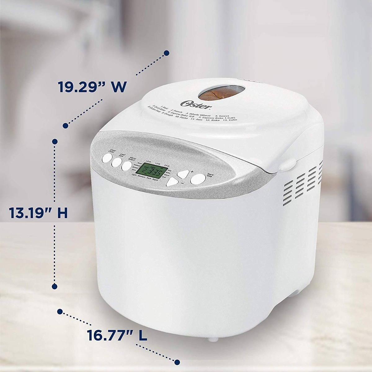 Salud y Equipamiento Médico - Máquina Para Hacer Pan Oster Expres Sin Gluten 2 Libras 1