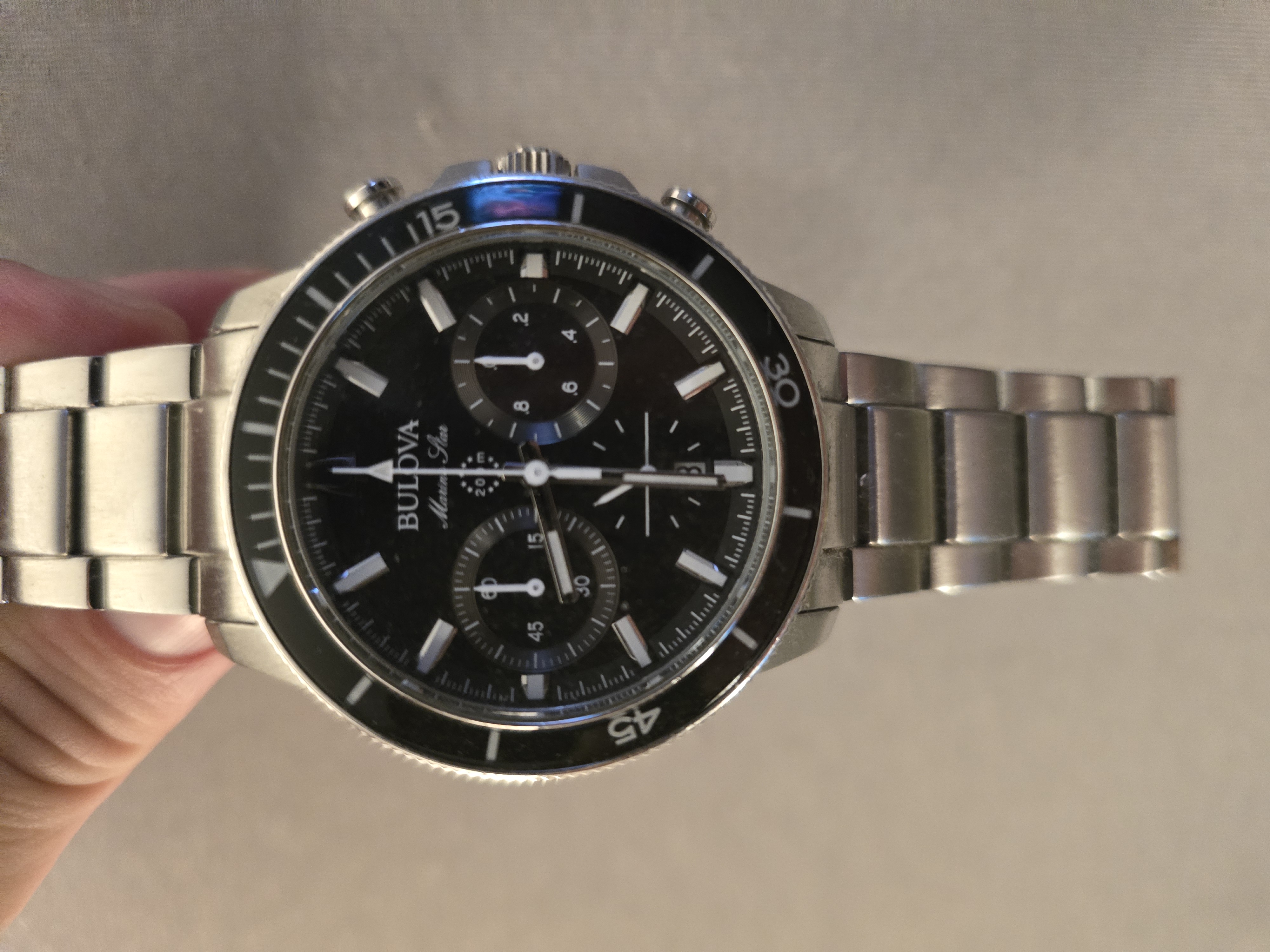 joyas, relojes y accesorios - RELOJ BULOVA MARINE STAR CON SU CAJA 3