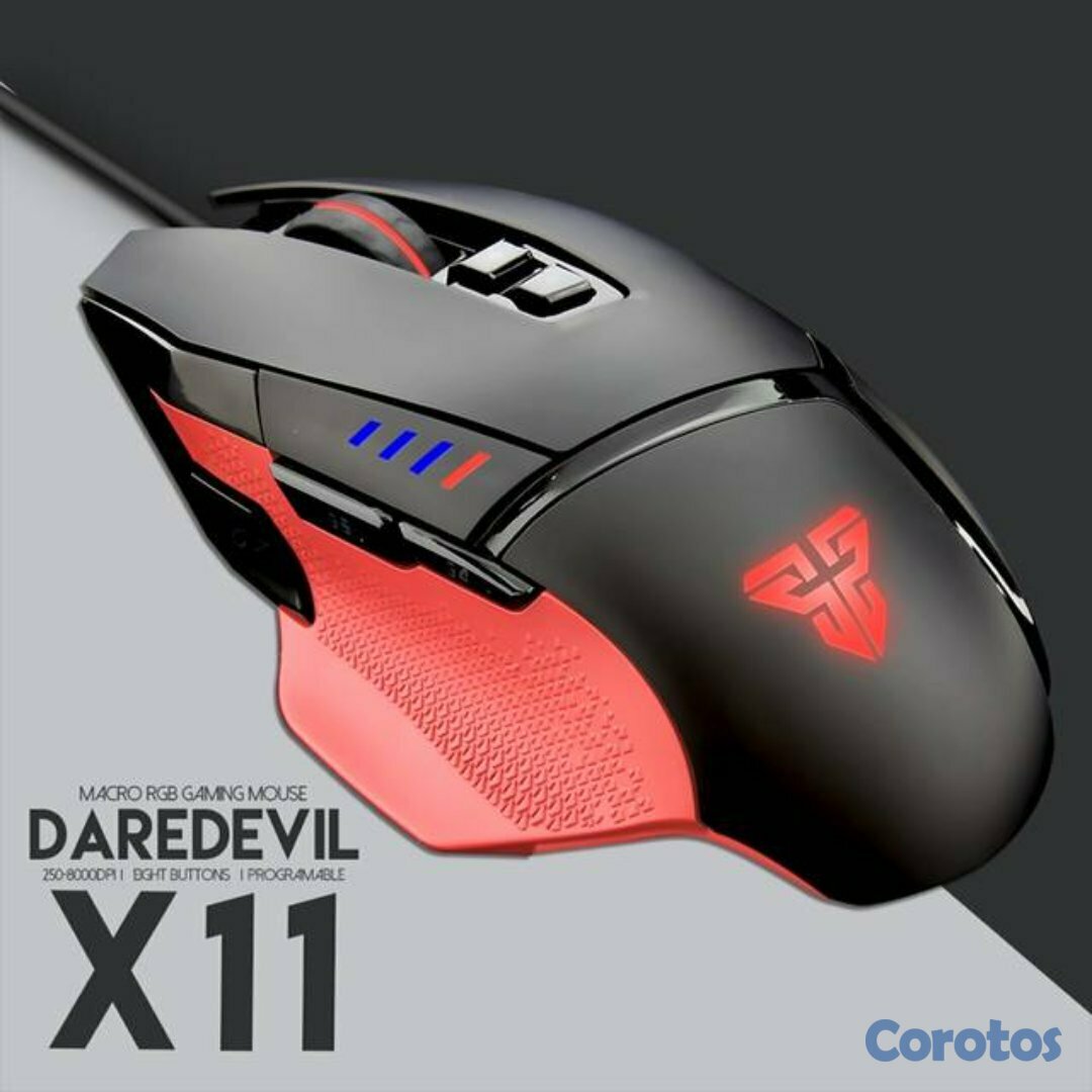 computadoras y laptops - MOUSE Fantech USB GAMIN (Mod.X11) NEGRO PARA JUGADORES VIP, ALTO NIVEL DE JUEGO  1