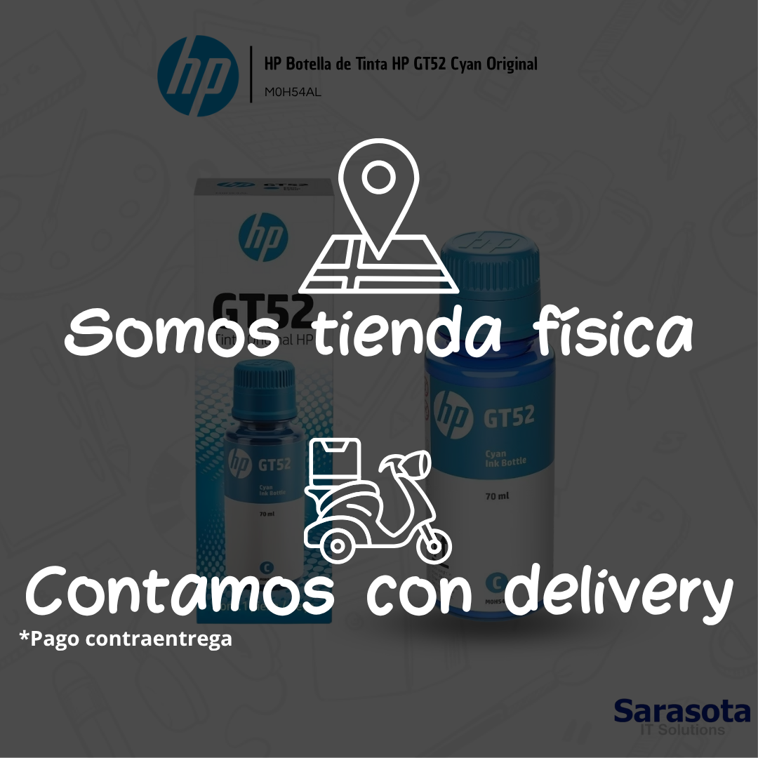 accesorios para electronica - HP Botella de Tinta HP GT52 Cyan Original 1