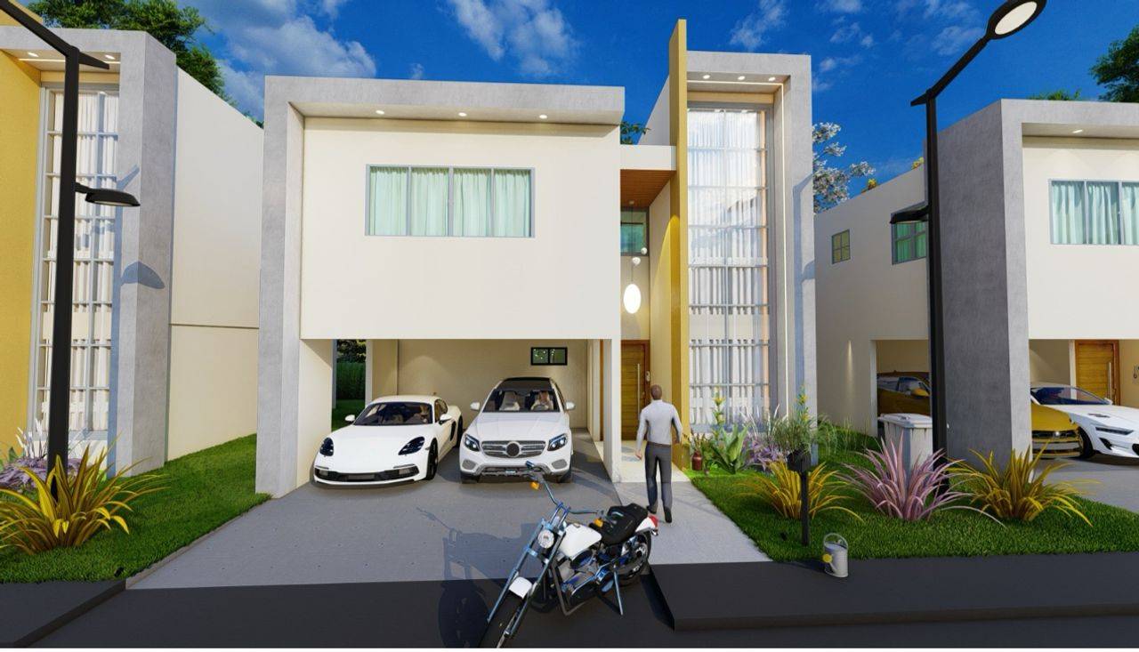 casas - Villas en Boca Chica de 3 niveles 3 habitaciones , 0