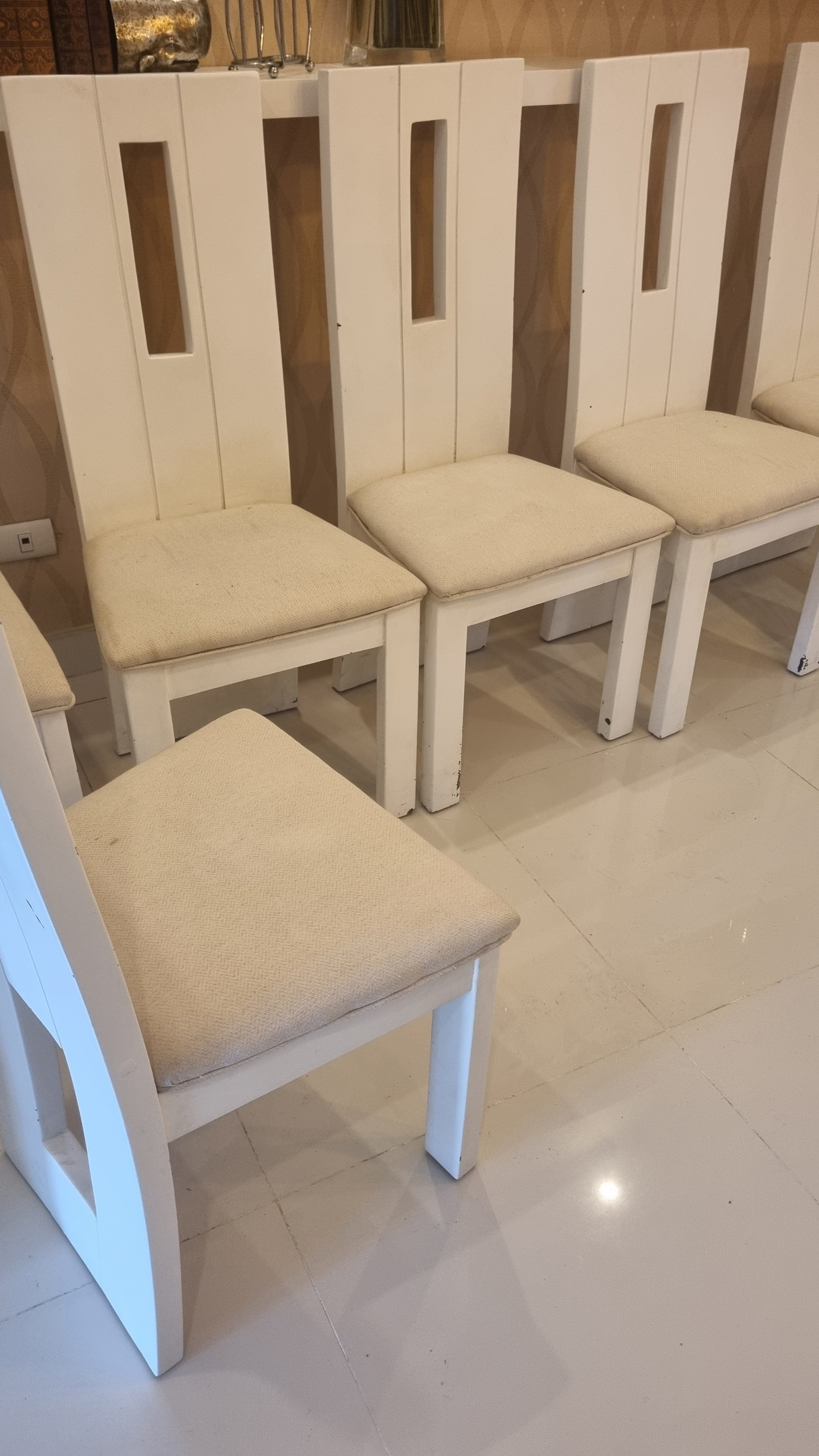 muebles y colchones - Juego de 8 Sillas en Caoba
