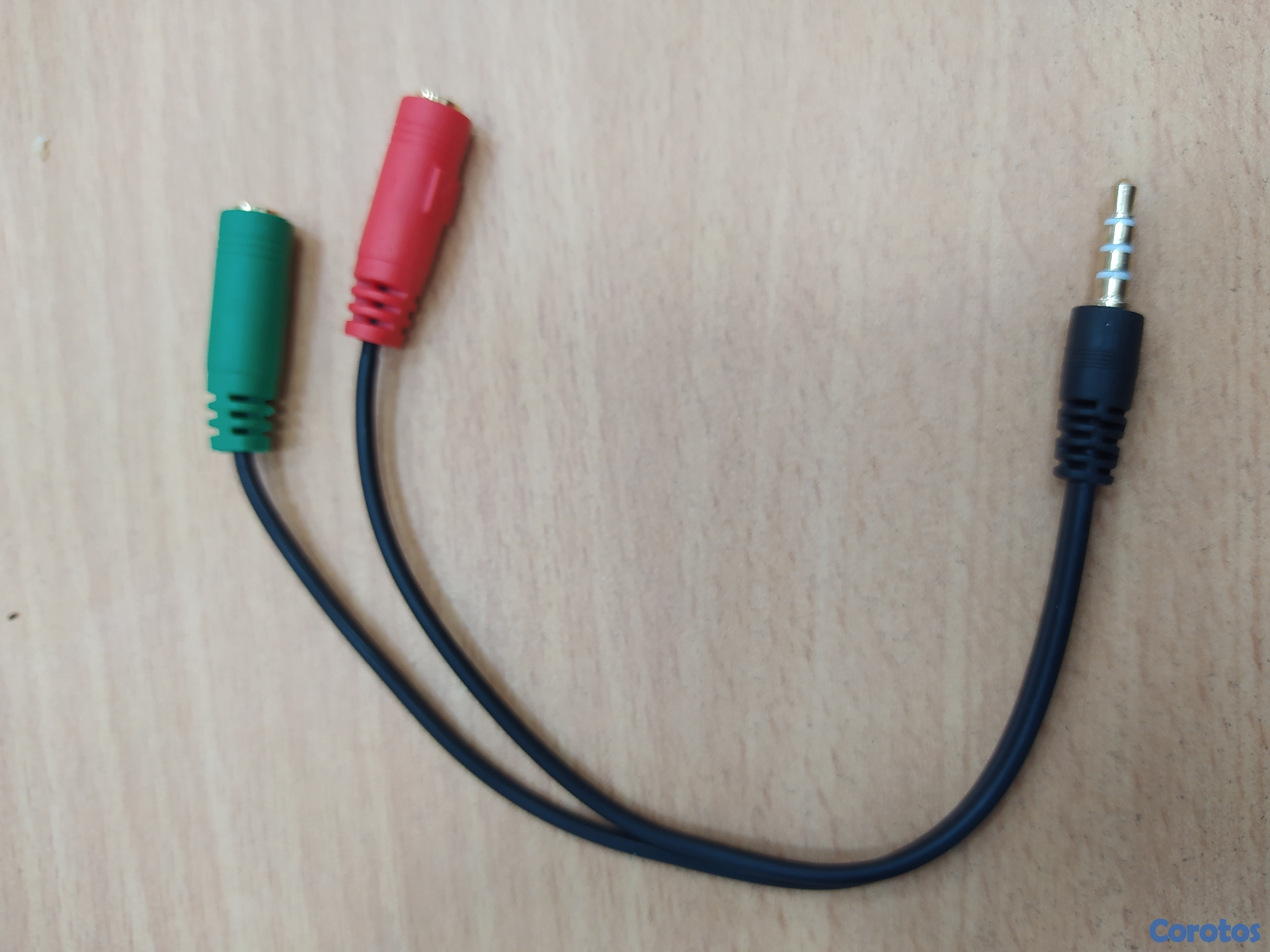 otros electronicos - CABLE ADAPTADOR DIVISOR DE AUDIO + MICROFONO 10662 3