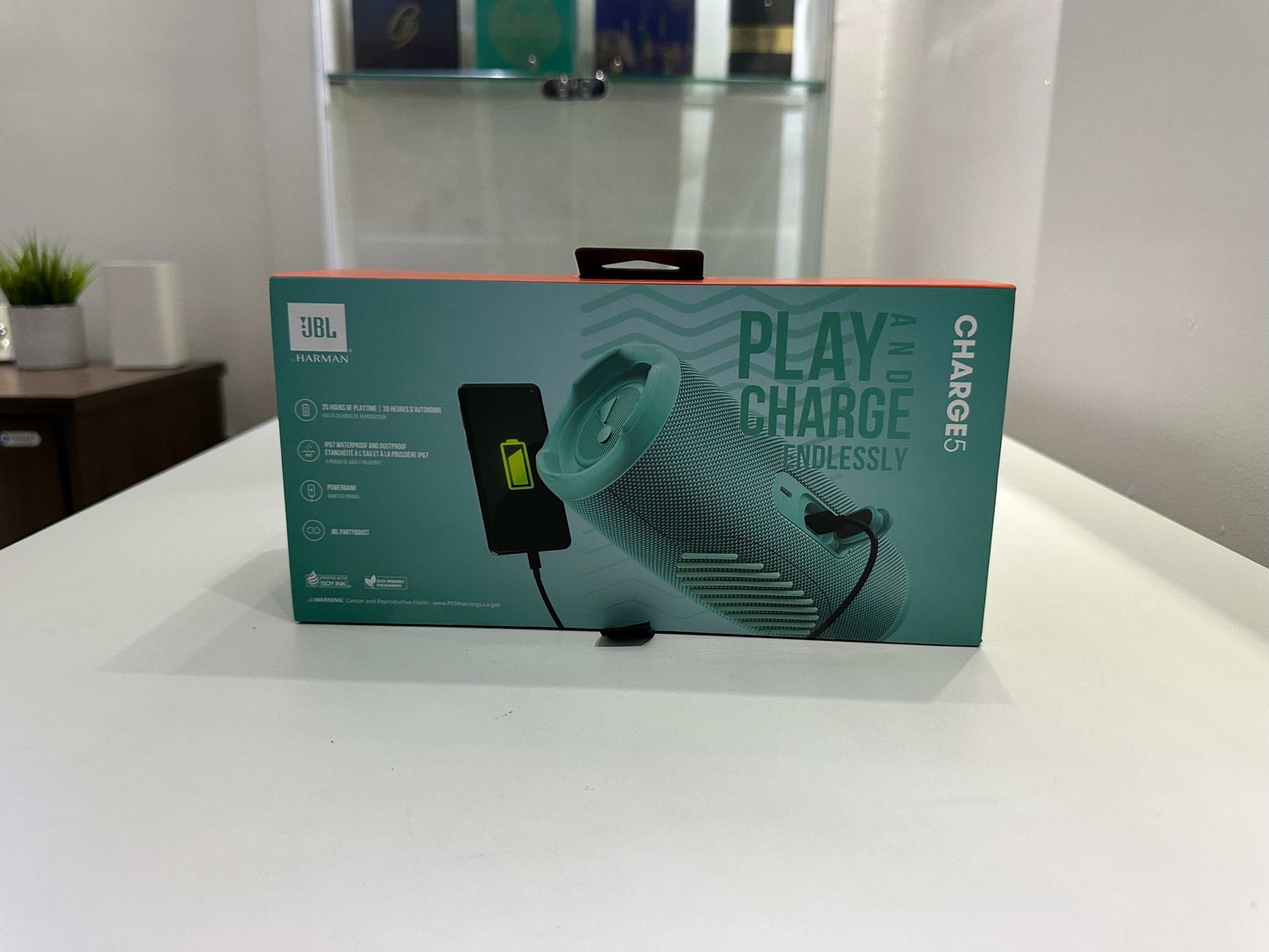 accesorios para electronica - Vendo Bocina JBL Charge 5 Turquesa Nueva Sellada. RD$ 9,500 NEG/TIENDA 1