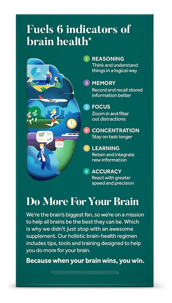 Salud y Equipamiento Médico - Neuriva Nootropic Brain Suplemento Plus 30 Capsulas 2