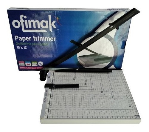 computadoras y laptops - CIZALLA, GUILLOTINA 12X15 PARA PAPEL CON BASE DE METAL 12x15 1