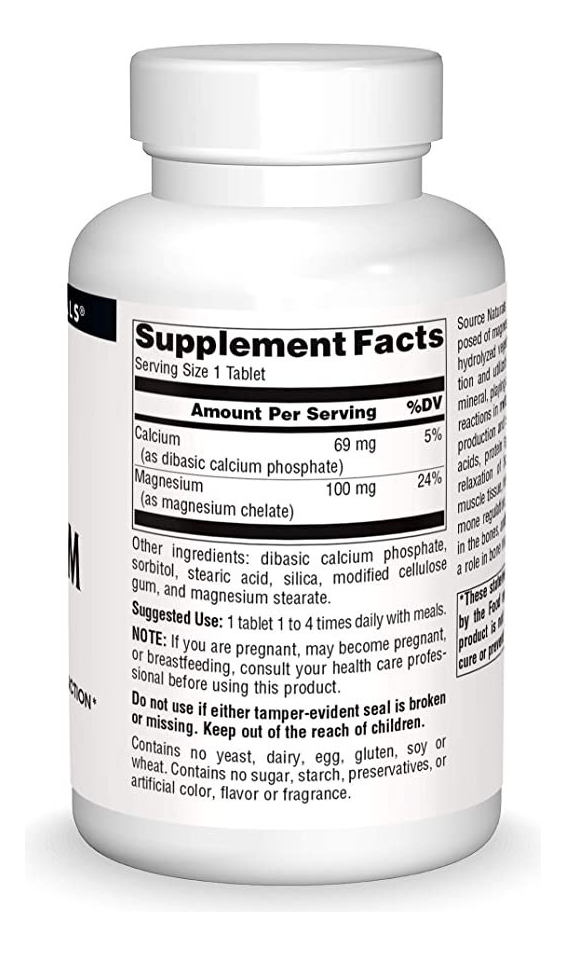 Salud y Equipamiento Médico - Magnesio Quelato 425 Mg Source - Un - Unidad A $838 1