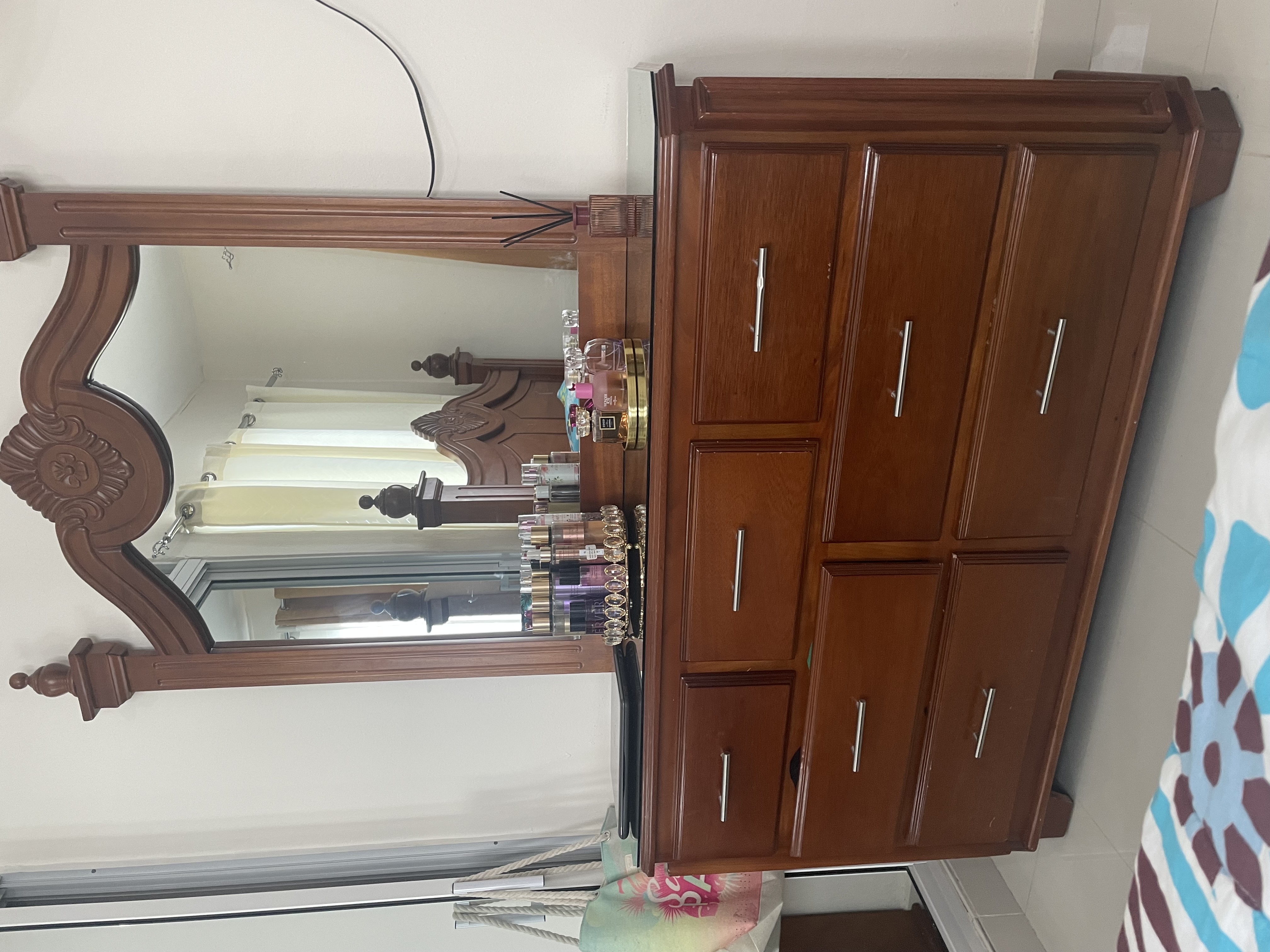 muebles y colchones - CAMA DE CAOBA  2