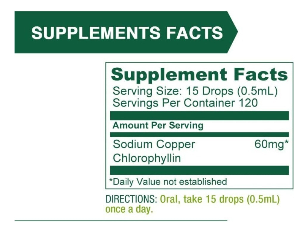 Salud y Equipamiento Médico - Clorofila Liquido 60 Mg Lovita - Ml 1